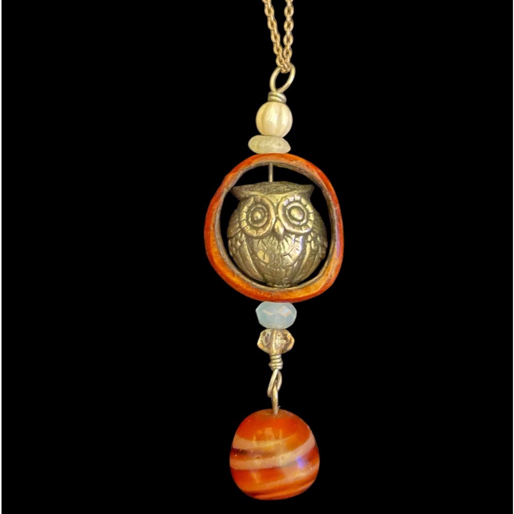 Double Owl Pendant
